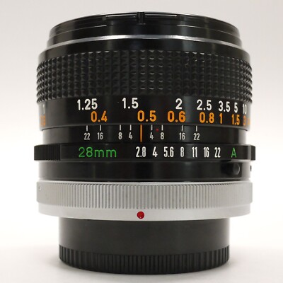 MINT] Canon FD 28mm f/2.8 S.C. Manual Focus Wide Angle Lens from