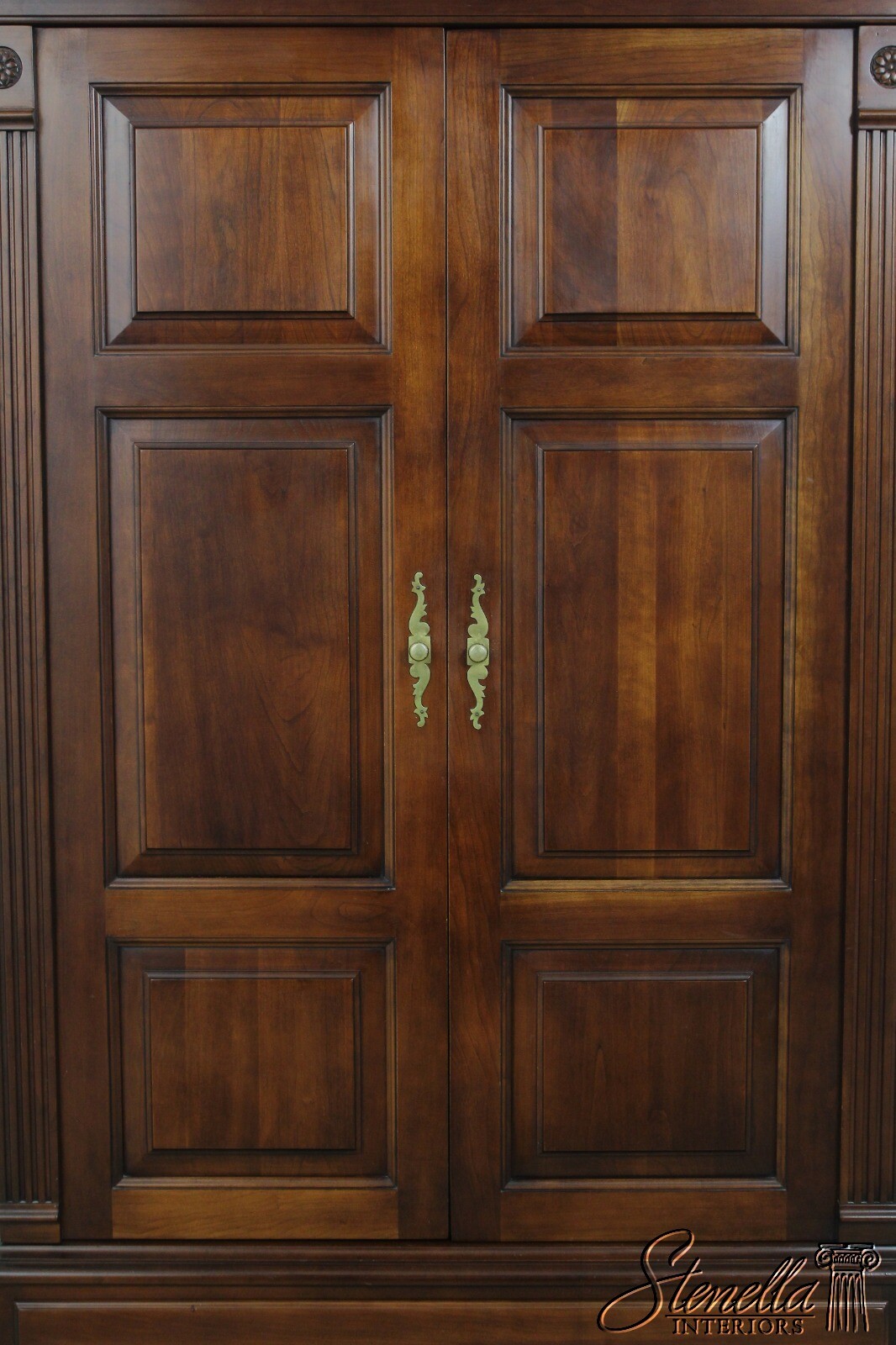 55735EC STATTON Cherry Queen Anne Bedroom Armoire eBay