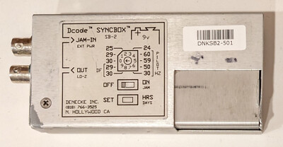 Denecke Dcode SB-2 Syncbox Sync Box Time Code Generator