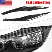 Carbon Fiber For Bmw E90 E92 328i 335i 2009-2012 Headlight Eyelid Eyebrow Cover Carbon Fiber For Bmw E90 E92 328i 335i 2009-2012 Headlight Eyelid Eyebrow Cover