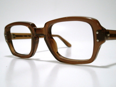 NOS USGI Issue BCG's USS Size 46-22 Brown Sunglasses/ Eyeglasses Frame Vintage