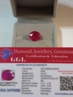 NATURAL EARTHMINED GGL CERTIFIED GEM TESTED HEATED OVAL PINK SAPPHIRE 10.12 CTS. — photo 1