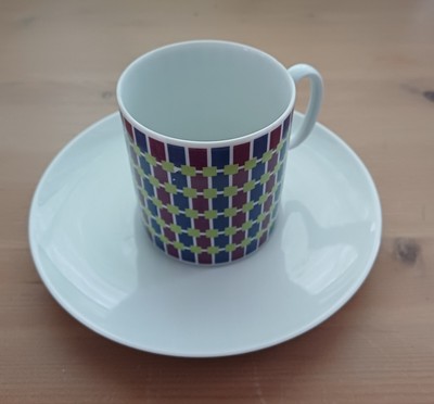 1 x Thomas Germany ''Medaillon'' Retro/Lila Kaffeesets, Porzellan