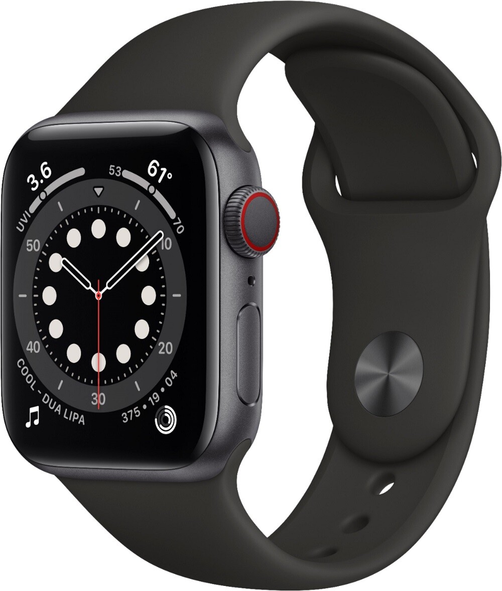 Apple Watch Series 6 GPS + LTE 40MM Space Gray Aluminum Case 