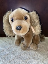 KellyToy Vintage Kennel Klub Cocker Spaniel Wisound Brown Puppy Dog Plush EUC