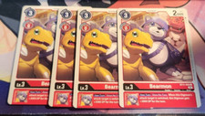 x4 Playset Digimon Dimensional Phase BEARMON BT11-008 Red Common