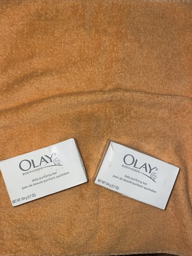 Two (SEALED) OLAY BODY•CORPS Daily Purifying Bars ~ Vintage New