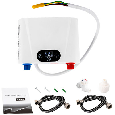 Kitchen Electric Hot Tankless Water Heater Instant Water Boiler Under Sink 5500W
