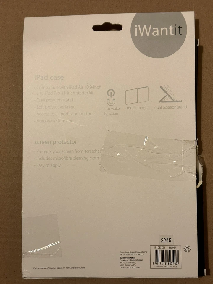 IWANTIT iPad Air 10.9" & iPad Pro 11" Starter Kit - Black - Image 2 of 2