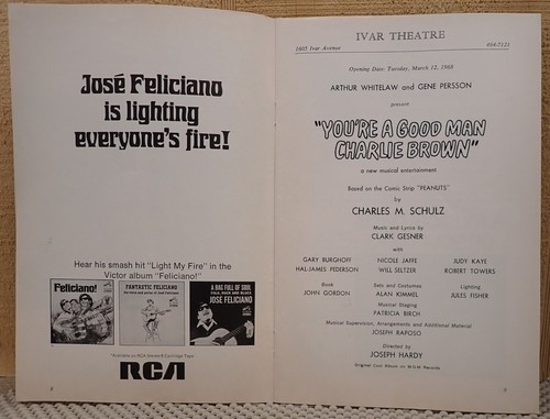 You're A Good Man Charlie Brown (Burghoff) - Programa - Teatro Ivar (L.A.) 1968 - Imagen 3 de 4