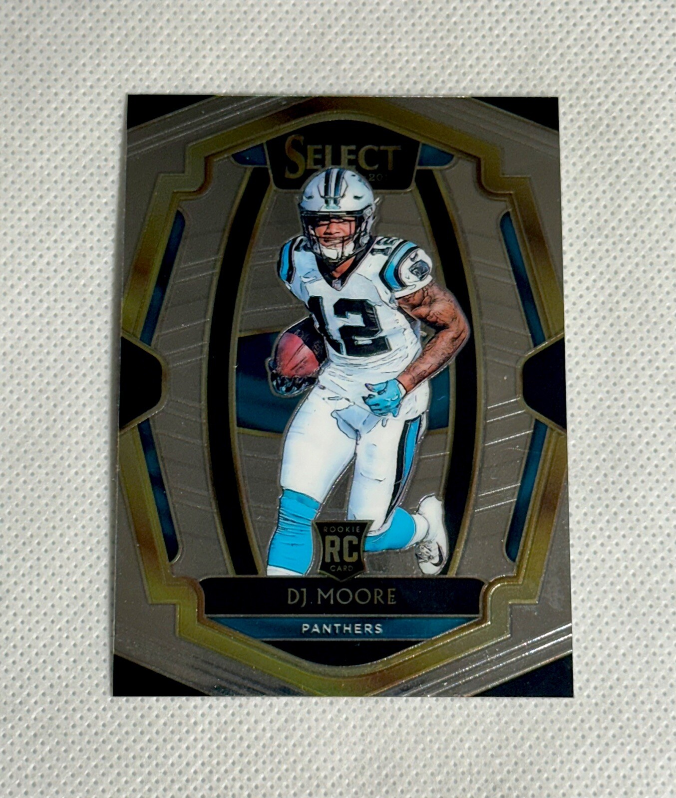 2018 Panini Select DJ Moore #137 Rookie Premier Level Football Card RC Panthers