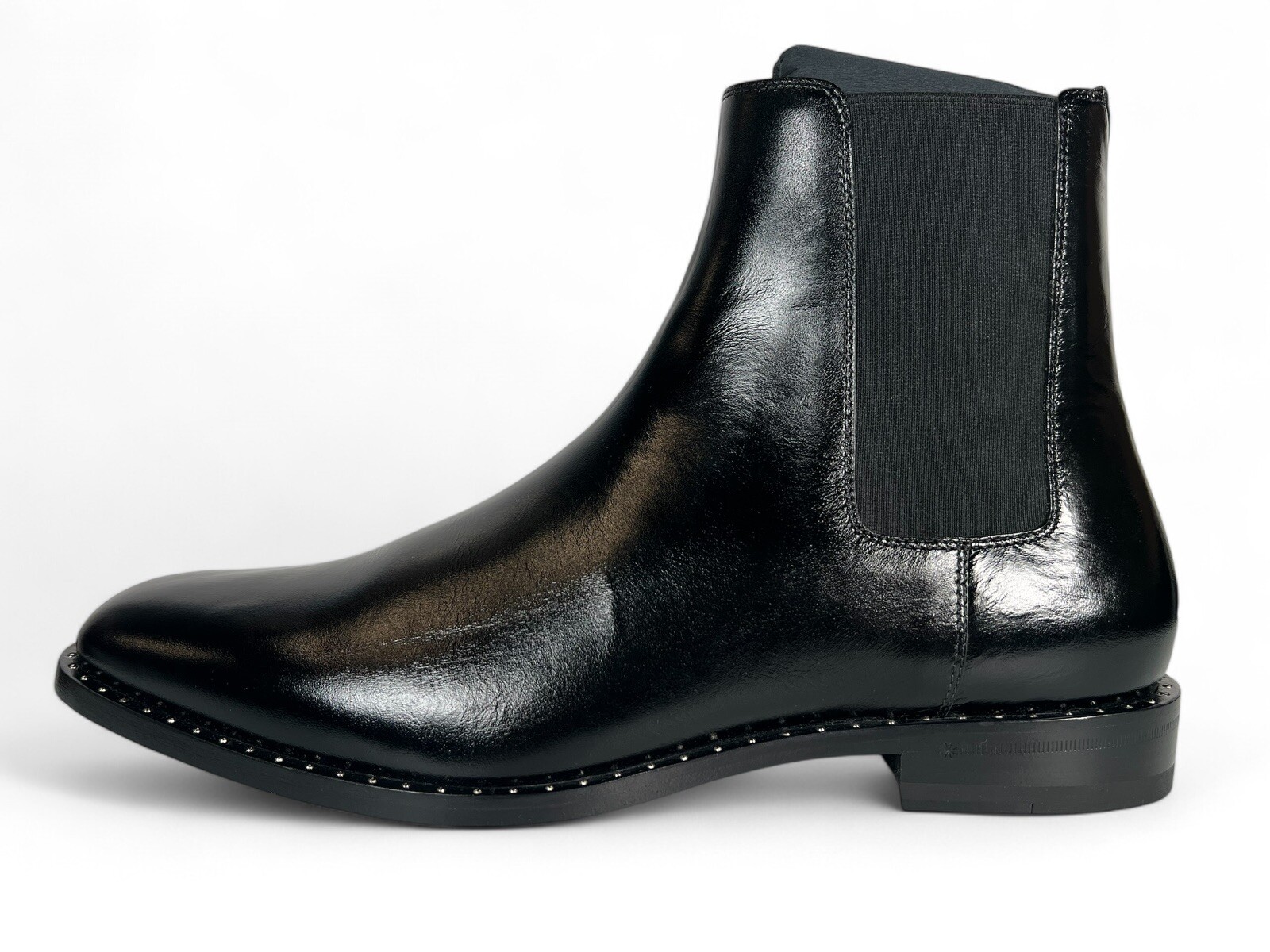 Stivali Chelsea Saint Laurent in pelle nera da $1.500 taglia US 12 5 Made in Italy