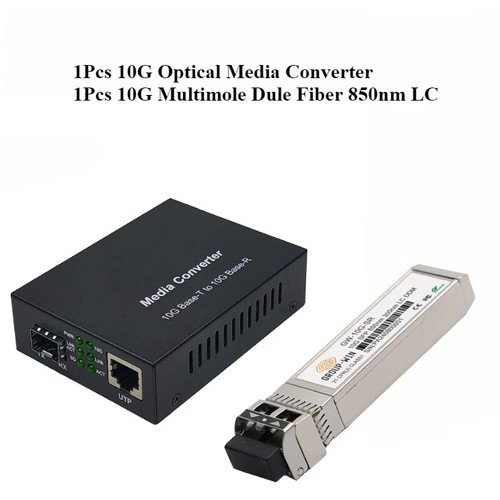 10G SFP+ LC Multimode Module & Single module Dual Fiber to RJ45 Media Converter - Picture 7 of 22