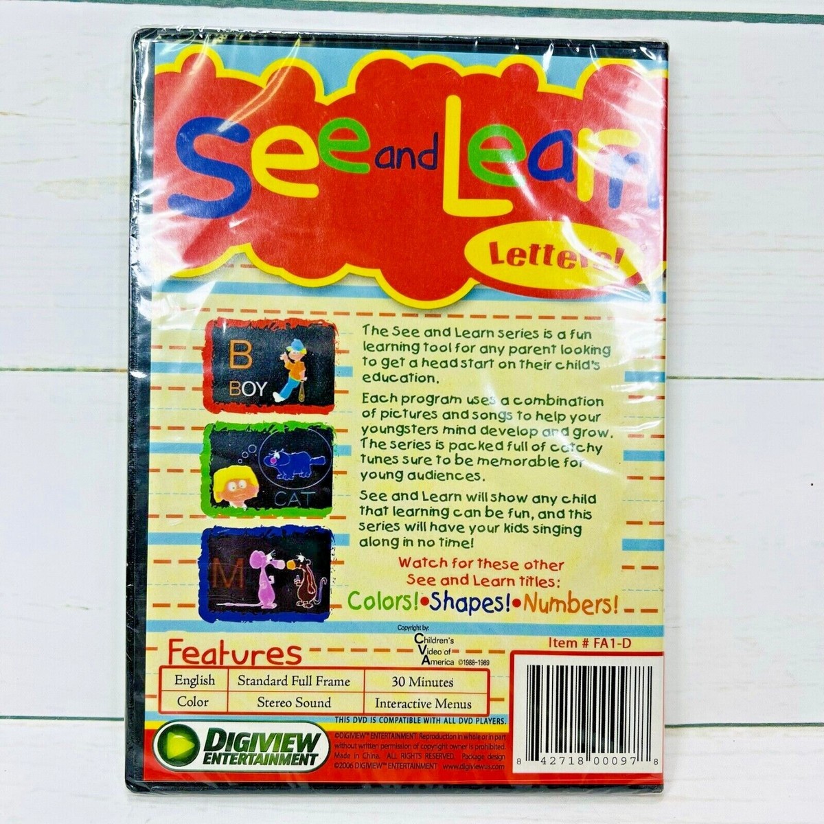 幸福の科学　DVD Be positive See and Learn Letters DVD, PreSchool, Kindergarten, 30 Mins