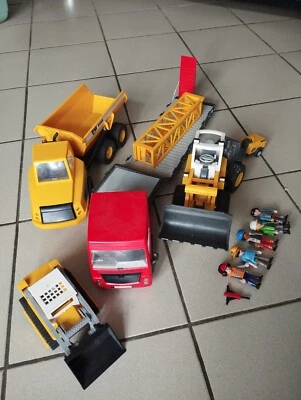 Gros Lot Playmobil Camion Chantier 5467 5471 5468 5469 - Photo 1/4