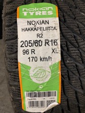 1 New 205 60 16 Nokian Hakkapeliitta R2 Snow Tire