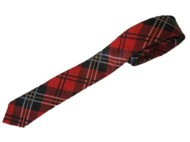 Tartán Corbata Rojo Tartán Corbata Elegante Vestido Prendas de baile Fiesta Escuela Escocesa Niña Corbata