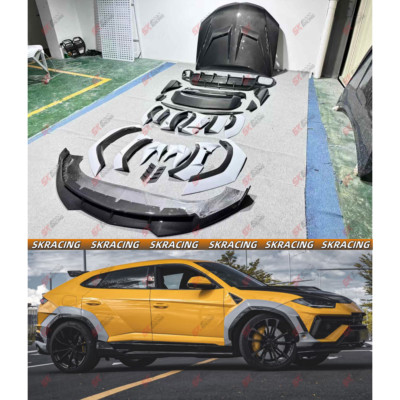 DRY Carbon Fiber Front Rear Lip Side Skirts Bodykits For Lamborghini URUS S 23+