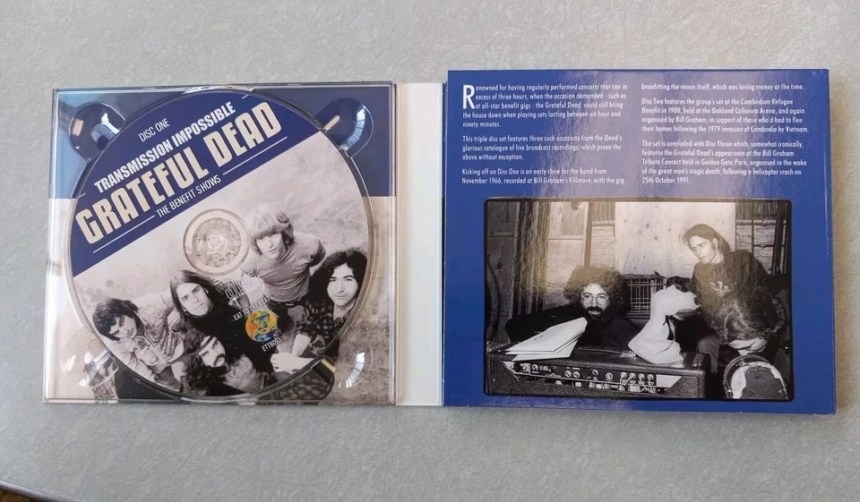Grateful Dead TRANSMISSION IMPOSSIBLE 3 Benefit Shows 1966 1980 1991 Rare CD  - Image 2 of 3