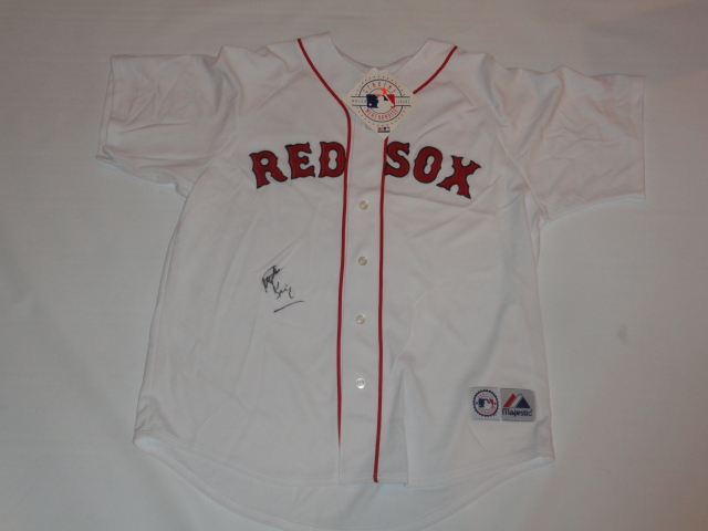 STEPHEN KING SIGNED BOSTON RED SOX JERSEY HORROR AUTHOR WORLD SERIES JSA LOA