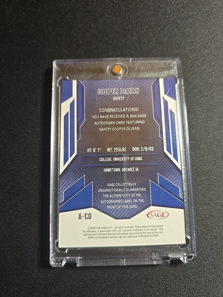 2024 Sage High Series Cooper Dejean RC Auto - Image 2 of 2