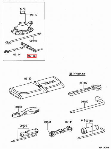 Genuine LandCruiser LJ79 LJ78 LJ77 LJ73 LJ72 LJ71 Hydraulic Jack Winder Handle - Picture 7 of 20
