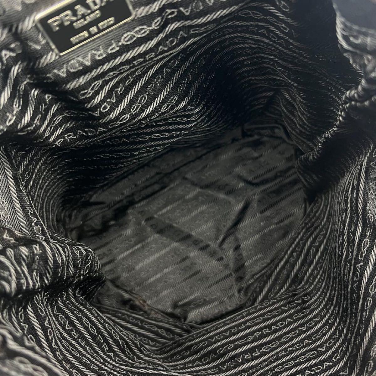 Excellent condition PRADA triangular logo leather… - image 8