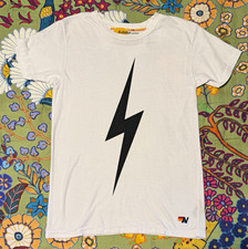 Aviator Nation Kids 14 White Lightning Bolt G...