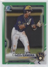 2021 Bowman Chrome Prospects Green Refractor 32/99 Freddy Zamora #BCP-2 0d9j