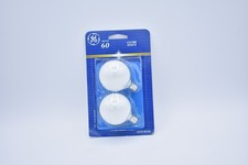 GE Soft White 60w Decorative A15 Candelabra E12 Ceiling fan 2 Bulbs 60 GC/W CD2