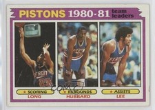 1981-82 Topps Team Leaders John Long Phil Hubbard Ron Lee #50 0ps8