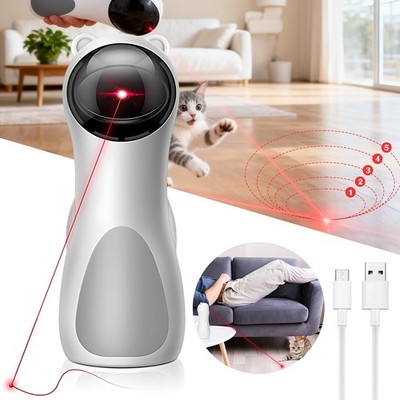 Interaktives LED Laser-Katzenspielzeug Automatischer Spaß für Katzen und Hunde