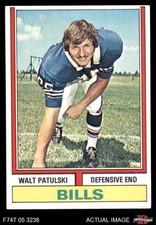 1974 Topps #79 Walt Patulski Bills Notre Dame 4 - VG/EX