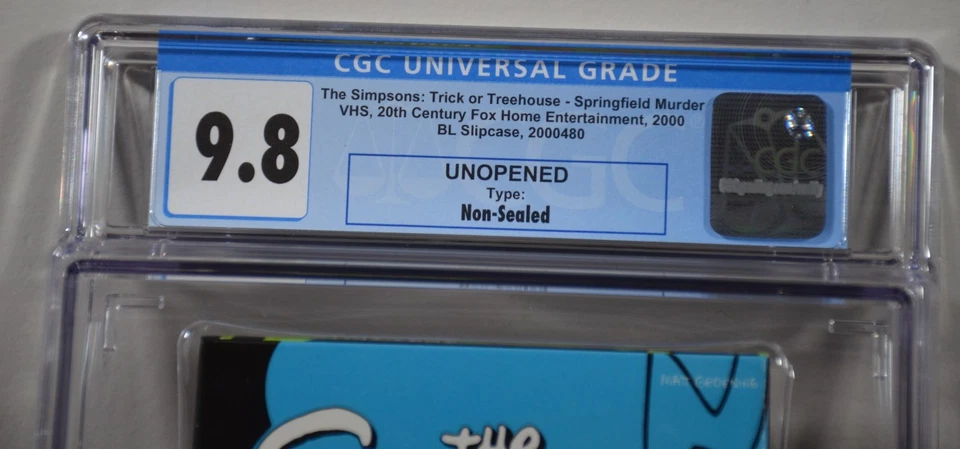 CGC Graded 9.8 9.6 The Simpsons Trick Or Treehouse VHS Trilogy Boxed Set - Image 4 of 4