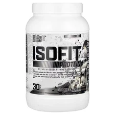 2 X Nutrex Research, IsoFit, Premium Dessert Isolate, Cookies & Cream, 2.3 lbs (