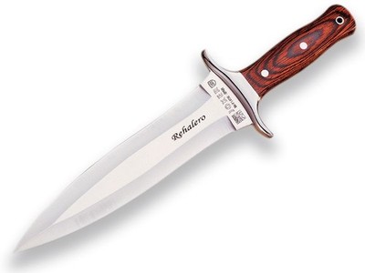 Joker Jagdmesser Rehalero Stamina (rotes Holz) - Stahl 1.4116 - Lederscheide