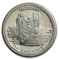 1 oz Silver Round - Johnson Matthey (Freedom of Assembly) 92.99 per troy oz