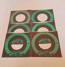45 RPM 7" RECORD SLEEVES CO. SLEEVE 6 PACK SEE PHOTO Capitol Records SLV391