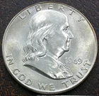 US 1949 Franklin Half Dollar  **