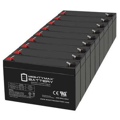 Mighty Max 6V 7Ah SLA Battery Replacement for APC EMC750R1, RBC 18 - 9 Pack