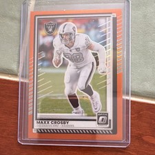 2024 Panini Donruss Optic Maxx Crosby #105 Aqua Prizm 192/299 Las Vegas Raiders 