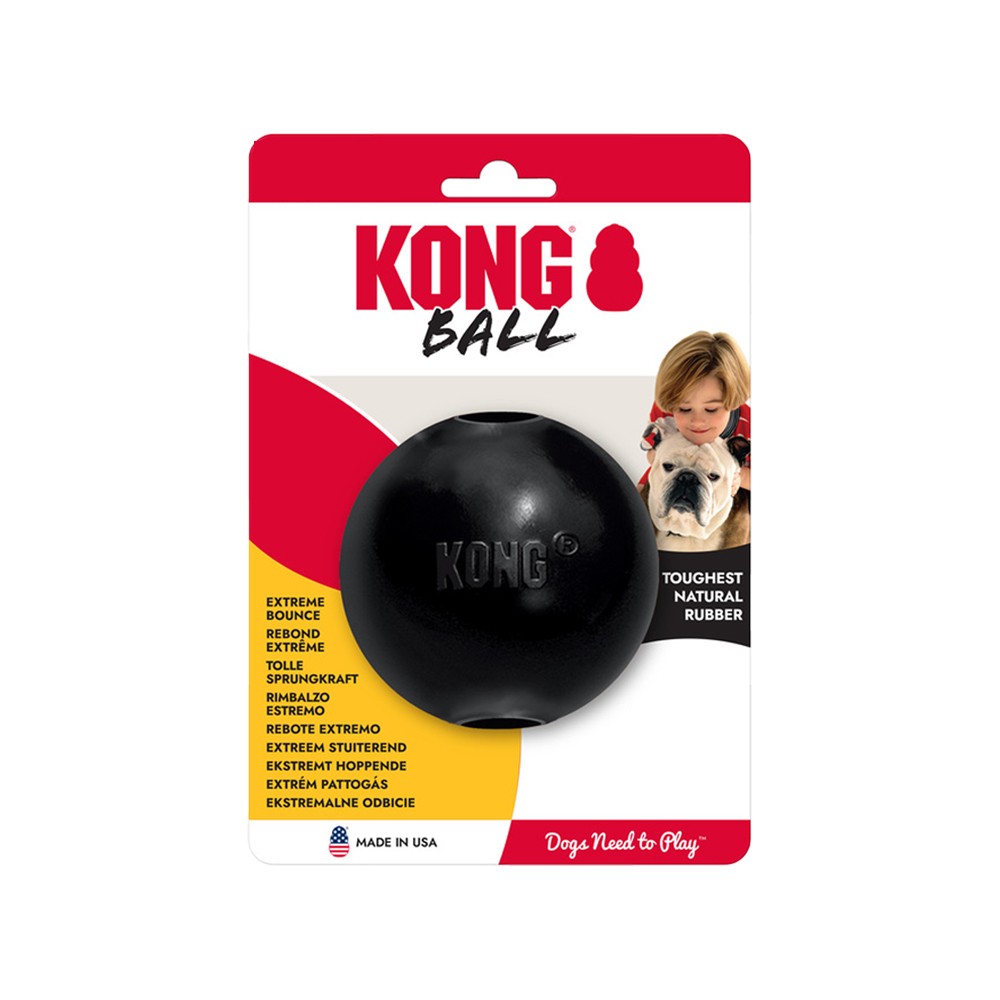Kong Schwarz Extreme Ball (Ballspielzeug Hund), Hundespielzeug - Bild 2