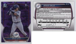 2023 Bowman Chrome Sapphire Edition Prospects Purple /25 Jesus Galiz #BCP-187