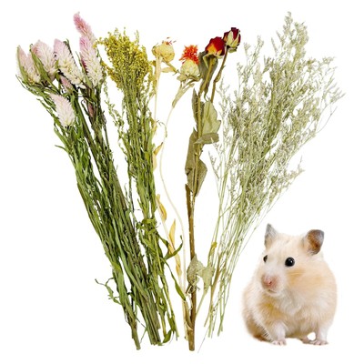 Fhiny Natural Hamster Bedding | Flower & Herb Mix for Small Pets 216 cu inttt...