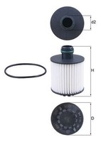 NEU - Mahle OX1171D ÖLfilter FüR Alfa Romeo Passend FüR Fiat Opel