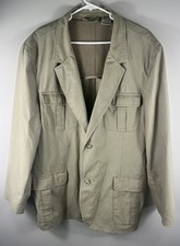 L.L. Bean Blazer Utility Jacket Mens 52 Khaki...