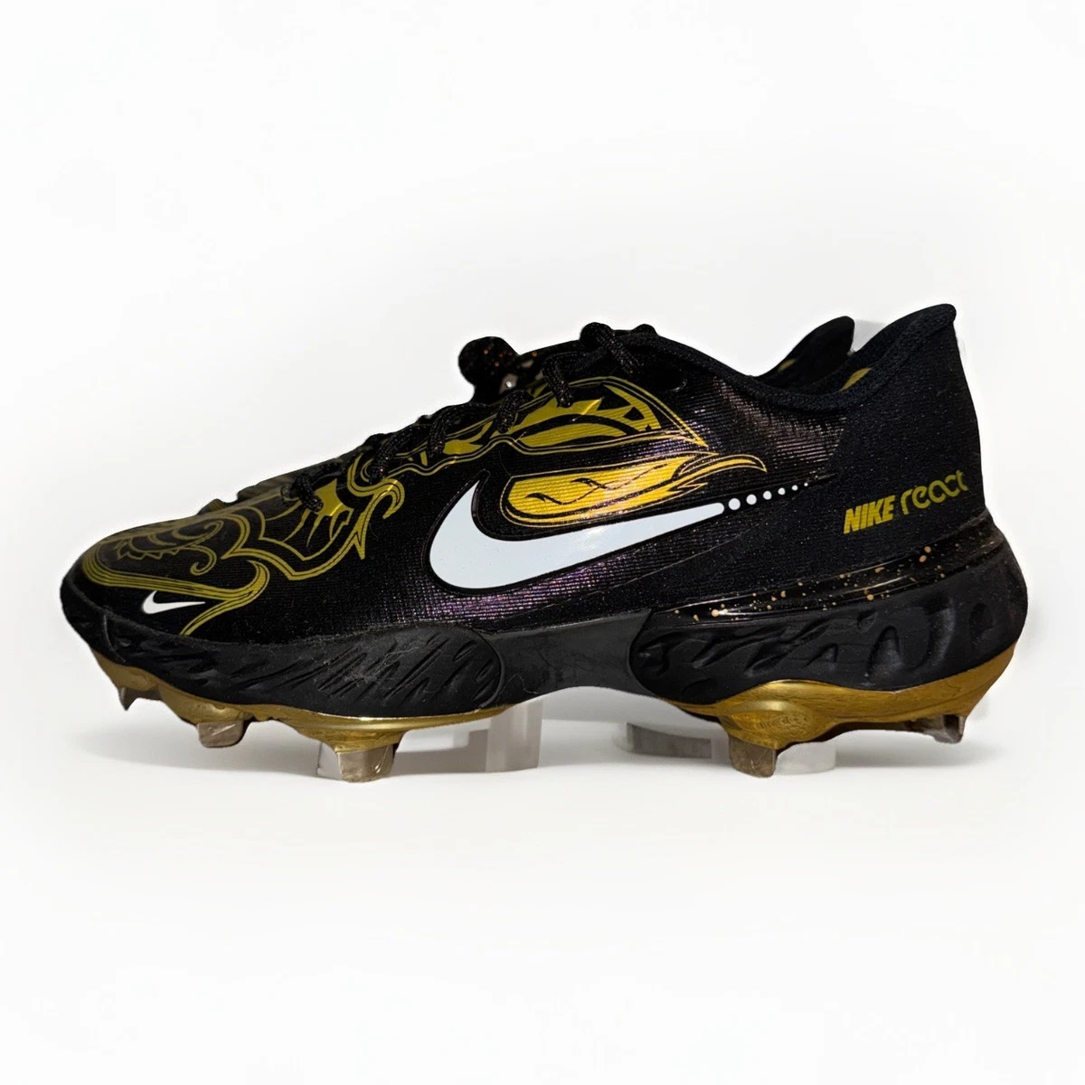 Nike Alpha Huarache Elite 3 Premium Low Black Metallic Vivid  display picture 3