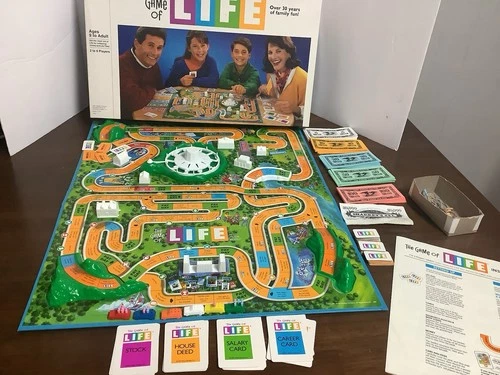 Milton Bradley the Game of Life Board Game 1991 Vintage, Complete