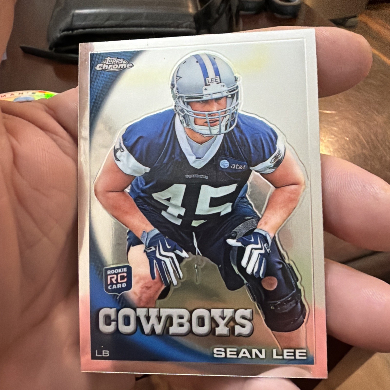 2010 Topps Chrome Sean Lee RC #C38 Dallas Cowboys Rookie Card