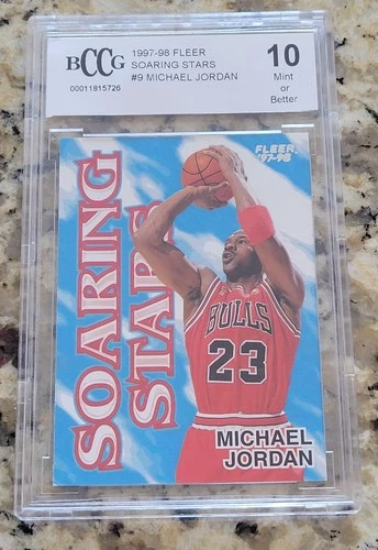 Michael Jordan 1997-98 Fleer Soaring Stars BCCG 10